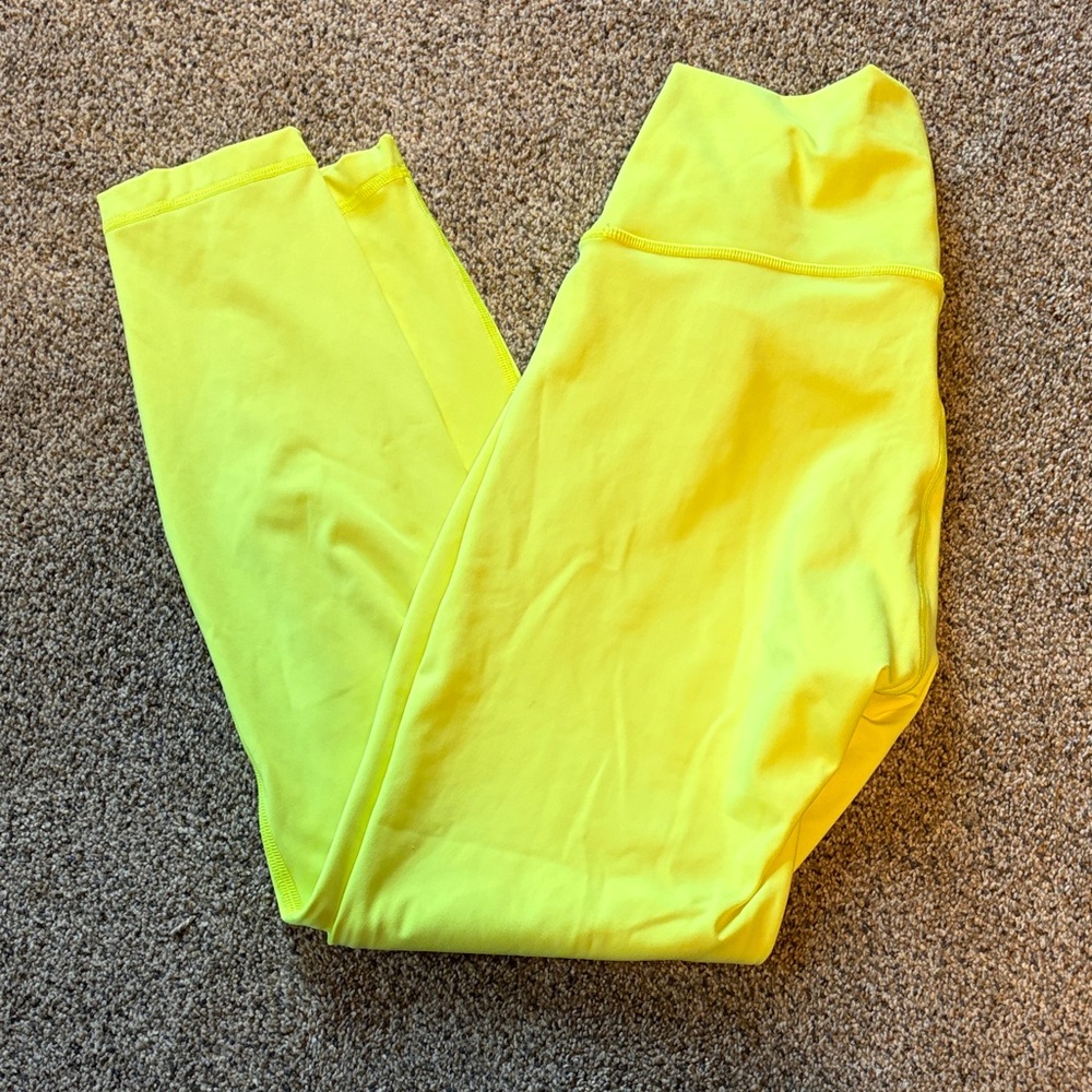 lululemon athletica Neon Yellow Leggings
